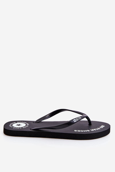 Bequeme Big Star Flip Flops LL274800 Schwarz