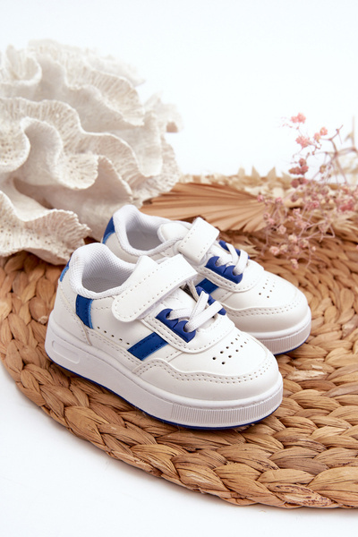 Chaussures de sport classiques pour enfants blanc-bleu Marlin