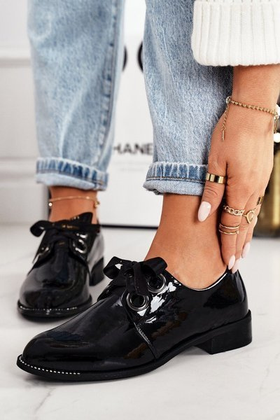 Női Brogues Laura Messi 2044 Patent fekete