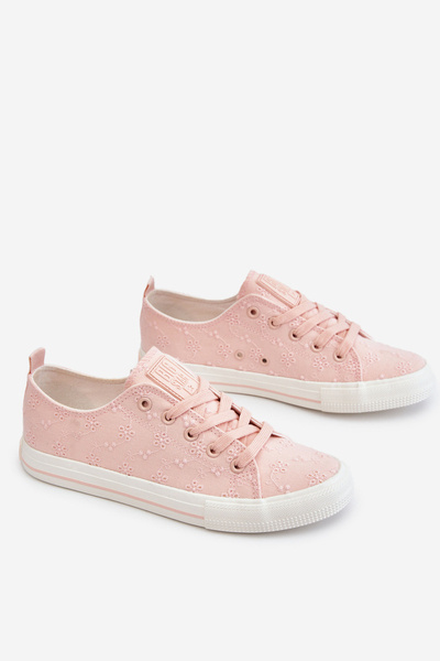 Big Star bestickte Damenturnschuhe LL274224 Rosa