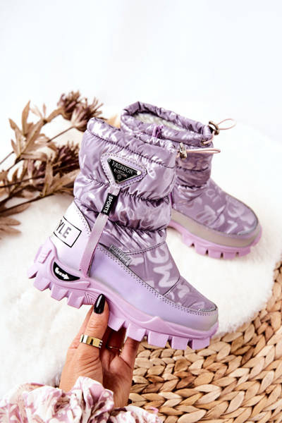 Warm-Up Zip-Up Schneestiefel für Kinder Lila Cleome