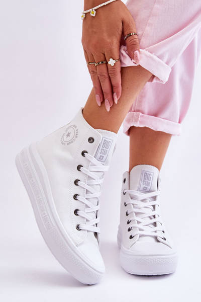 Baskets Hautes Femme Big Star LL274A183 Blanc