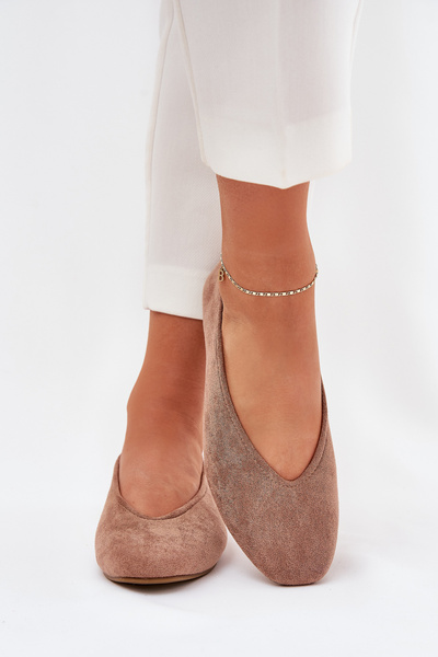 Ballerines Classiques En Suède Écologique Khaki Osallin