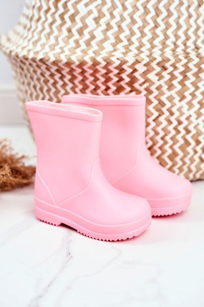 Galoches en caoutchouc classiques pour enfants, berceuse rose