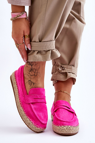 Női velúr Espadrilles Fuchsia Keyla