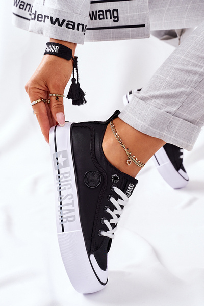 Adidași pe o platformă Big Star II274019 Negru
