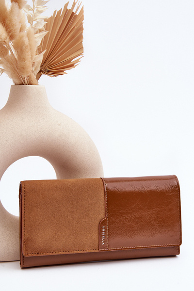 Moteriška piniginė su magnetiniu užsegimu Brown Harmale
