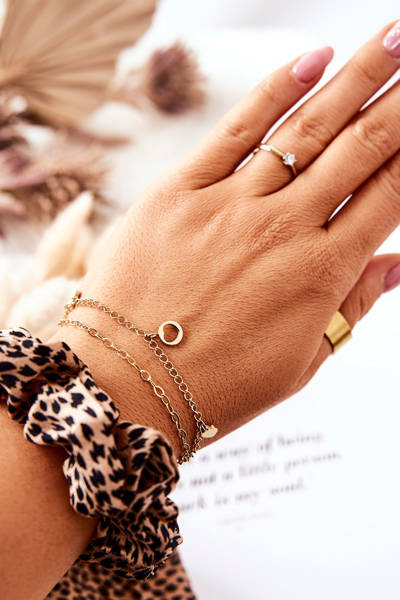 Bracelet Double Coeurs Or Annica