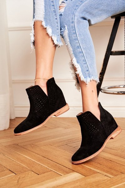 Schnürstiefel S.Barski Schwarz