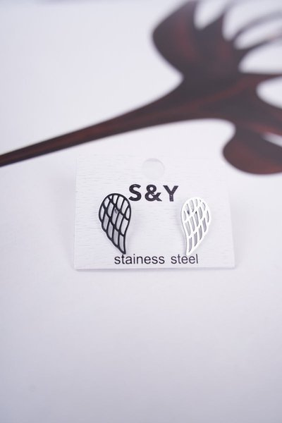 Frauen Silber Flügel Ohrringe Fly Baby