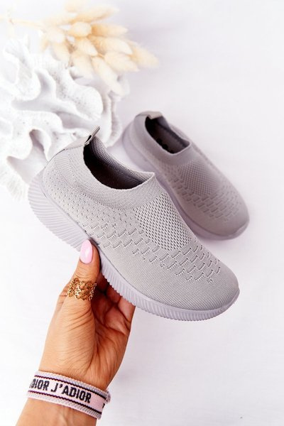 Baskets Slip-On Enfant Gris Sortie Scolaire