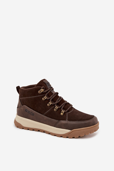 Wildleder Herren Wanderschuhe Big Star SS174263 Braun