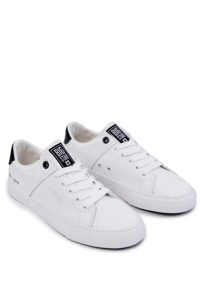 Baskets Homme en Cuir Big Star JJ174105 Blanc-Noir