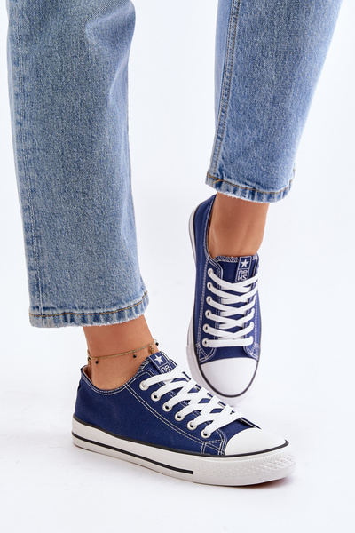 Baskets Classiques Femme Bleu Marine Ecoma