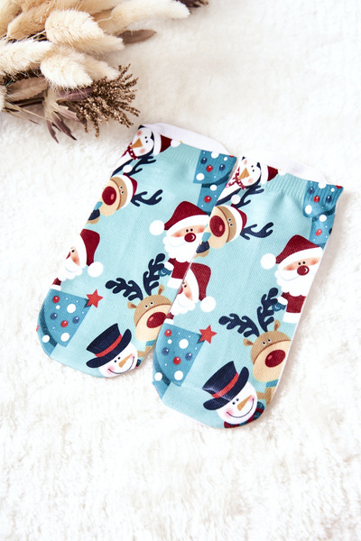 Kojinės Kalėdų raštas Žalias