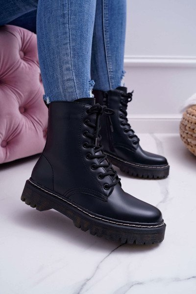 Women's Glans Worker Stiefel Schwarz Barski 56-5